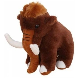 LEAN Toys Plush Mascot Cuddly Toy Mammoth Brown 20cm