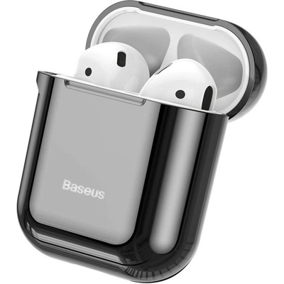 Baseus Защитен калъф Baseus Shining Hook за Apple Airpods / Apple Airpods 2, черен (ARAPPOD-A01)