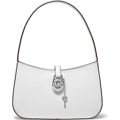 Michael Kors Lyra malá kožená kabelka do ruky bílá