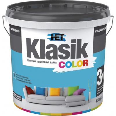 Het klasik color 0487 modrý tyrkysový 1,5kg
