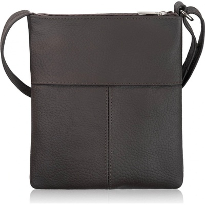 Abruzzo dámska kožená crossbody kabelka ABR-49-BR ABR-49-BR hnedá