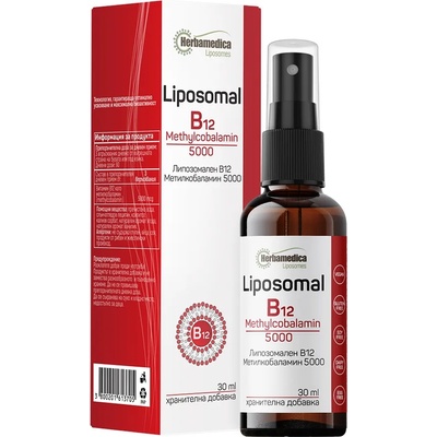 Herbamedica Liposomal B12 Methylcobalamin 5000, 30 ml, Herbamedica