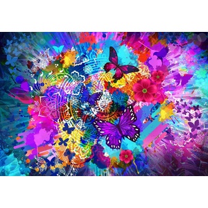 Bluebird Puzzle - Puzzle Flowers and Butterflies II 1000 - 1 000 piese