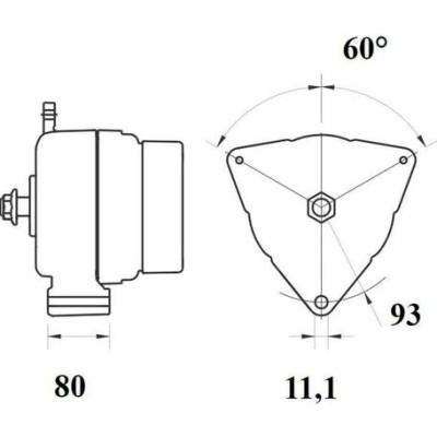 Alternátor MAHLE ORIGINAL MG 807 (MG807)