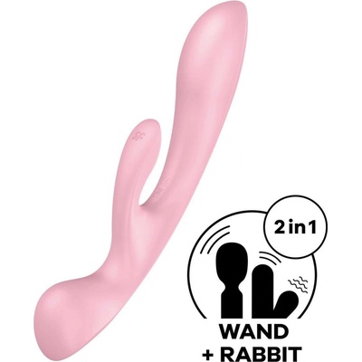 Satisfyer Triple Oh Ohebný rabbit a wand 2v1