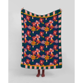 Madre Selva Бебешко одеяло 170x130 cm Floral - Madre Selva (6538487)