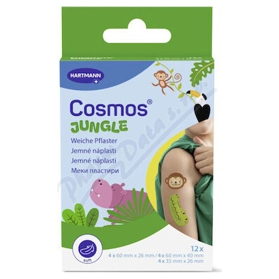 Cosmos Jungle náplast tvar zvířátek 12 ks