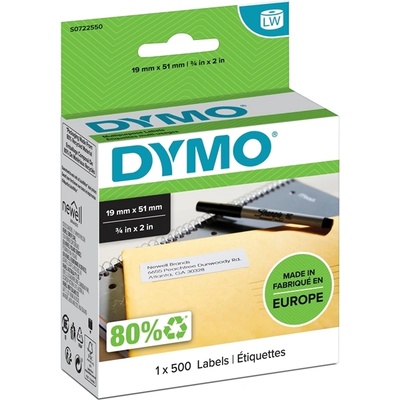 DYMO етикети Multi 19 x 51 mm, сваляеми бели, 500 бр (S0722550)