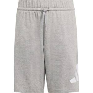 Adidas Детски къси панталони adidas Kid's Bold Knit Shorts 210 Shorts - Medium Grey Heather / White - размер 152 (EU) (701-3544-0413)