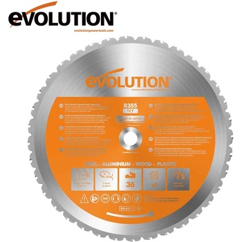Evolution Циркулярен диск - унивесален 355 мм 36t (l028a) / evolution r355tct-36ms-1268 / (evo r355tct-36ms)