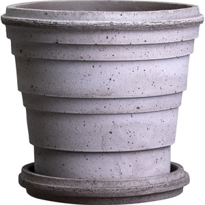 Bergs Potter Саксия Planet Saturn с поставка 16 см сива (PLAG16S)