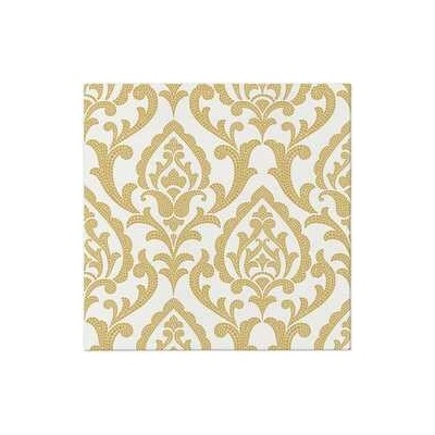 Paw Airlaid obrúsky Portuguese Tiles gold 50ks 40x40cm