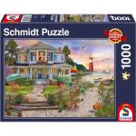Schmidt Spiele Пъзел Schmidt от 1000 части - Къща край плажа (58990)