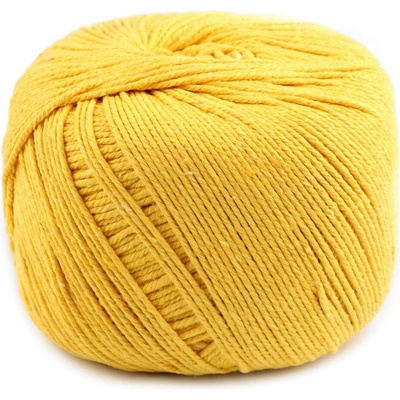 Bavlněná příze macrame Ø2-2,5 mm rozčesávací Varianta: 4 žlutá, Balení: 1 ks 47282/109633/238978