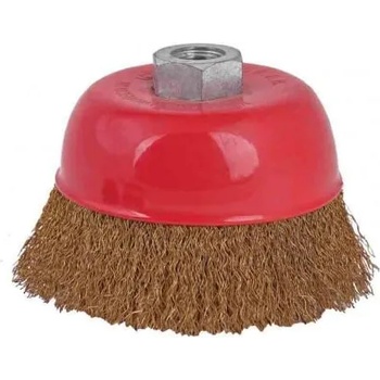 Image 1 of Raider Четка телена за ъглошлайф Ø 125 мм камбана, месинг raider