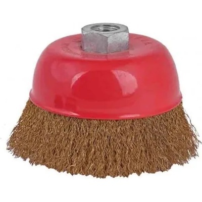 Raider Четка телена за ъглошлайф Ø 125 мм камбана, месинг raider