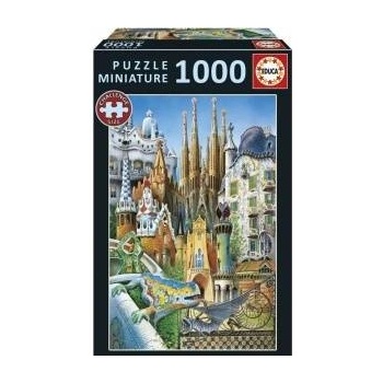 Educa Пъзел Educa Gaudí, Collage Miniatura 1000 Части