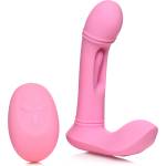 Flickers G-Flick Flicking G-Spot Vibrator with Remote Pink