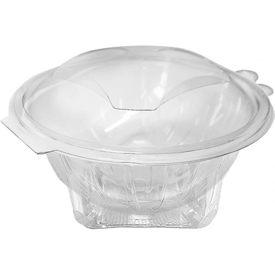 Plastová miska kulatá průhledná s víčkem 1000 ml (PET) (50 ks)
