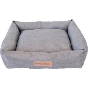 M-PETS OLERON Basket - Меко легло Олерон, сиво, размер М 80 x 60 x 20 см - 10301699