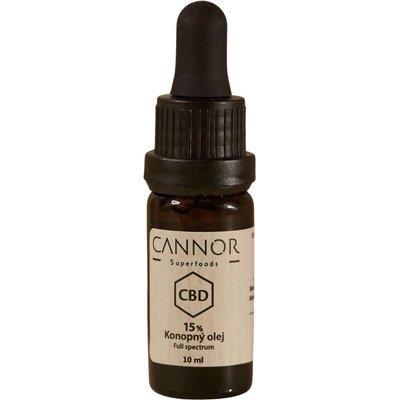 Cannor CBD Plnospektrální konopný olej 15% 1500 mg 10 ml