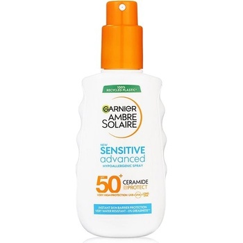 Garnier Ambre Solaire Sensitive Advanced sprej na opaľovanie pre citlivú pokožku SPF50+ 150 ml