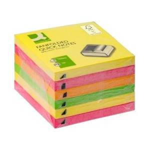 Q-CONNECT Кубче Z-notes 76x76мм 6х100л Rainbow