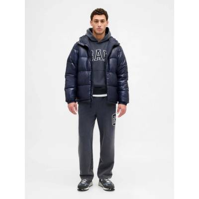 GAP tepláky Logo Heavyweight Tmavě modrá
