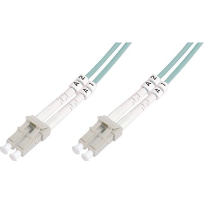 Digitus DK-2533-01/3 optické vlákno LWL prepojovací, 1x zástrčka LC - 1x zástrčka LC, 50/125 µ Multimode OM3, 1m