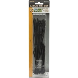 HANDY Тел за подвързване - 05430bk (черен, комплект от 75 броя) (05430bk)