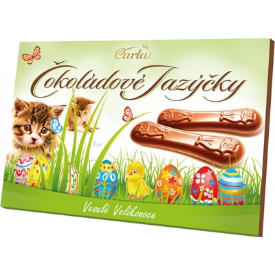 Carla Čokoládové jazýčky mléčné velikonoce 100 g – Zboží Mobilmania
