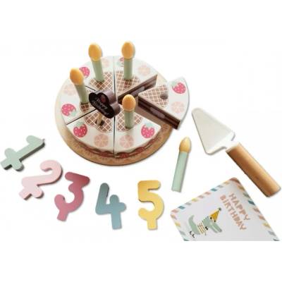 Tooky Toy Дървена торта Рожден ден th544b (111113)