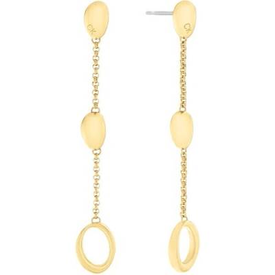 Calvin Klein Pozlacené visací náušnice 35000361