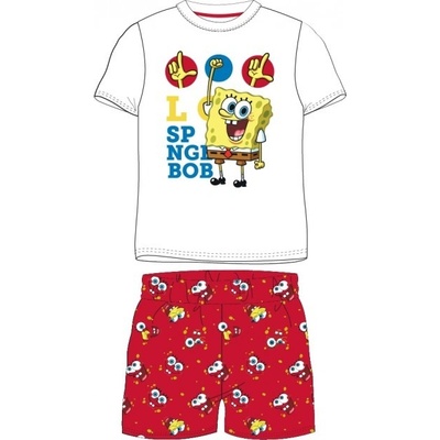 E plus M pyžamo Spongebo červené