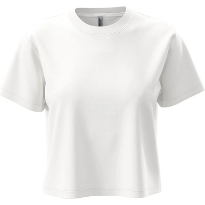 Next Level Apparel n 7610 / Дамски къс топ от тежък памук - бял xxxl (08761000113)