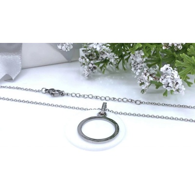 Jan Kos Jewellery Řetízek s přívěskem z oceli 12105556