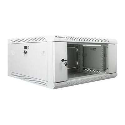 Lanberg rack cabinet 19 wall-mount 4U / 600x600 for self-assembly (flat pack), grey (WF01-6604-10S)