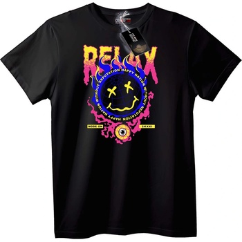 NOONEBRAND Тениска Релакс Глобален - 2XL, Black