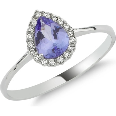 Lillian Vassago zlatý prsten s tanzanitem a brilianty LLV11 SMR5644 02 TAN