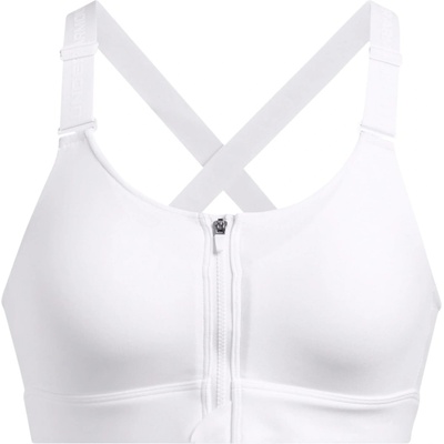 Under Armour Women's Infinity Zipped 2.0 Non Wired High Impact Sports Bra - White