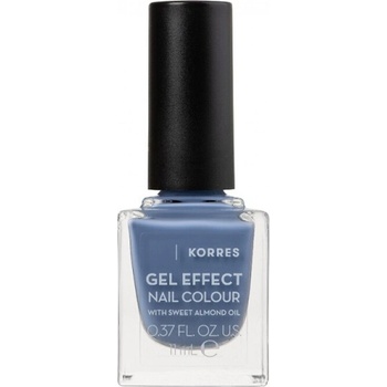 KORRES Лак с гел ефект с бадемово масло , Korres Gel Effect Nail Colour 83 Aegean Sky, 11ml