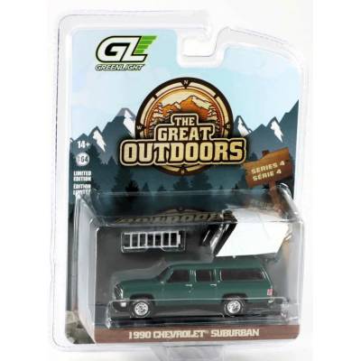 GreenLight Chevrolet Suburban se střešním stanem 1990 1:64