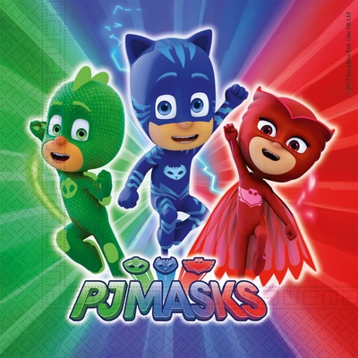 Procos Papírové ubrousky PJ Masks 20ks 33x33cm
