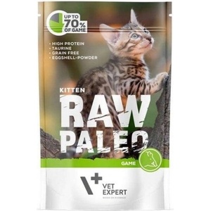 VetExpert Raw Paleo Cat Kitten Game - пауч за подрастващи котки, без зърно, с дивечово месо, 100 гр, Vet Expert - Полша