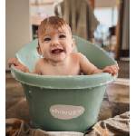 shnuggle - световно-награждавана бебешка вана за къпане с клапа - Цвят Евкалипт (SBP-EUC-EUR)