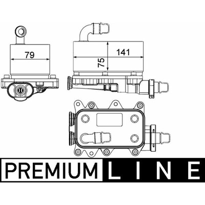 Chladič oleja automatickej prevodovky MAHLE ORIGINAL CLC 19 000P (CLC19000P)