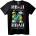 NOONEBRAND Тениска Иван е Титла - XS, Black