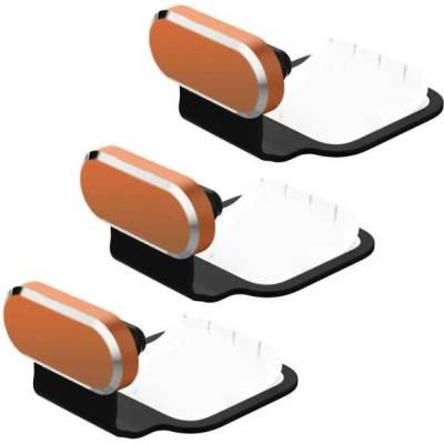 AppleKing nalepovací záslepka proti prachu do USB-C konektoru pro Apple zařízení - 3 ks - oranžová - možnost vrátit zboží ZDARMA do 30ti dní