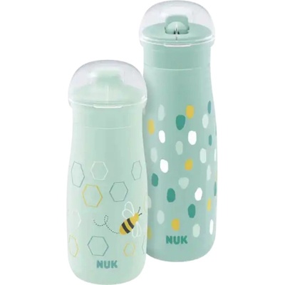 Nuk Комплект чаши 2 в 1 NUK - Mini-Me, зелен (10225336)
