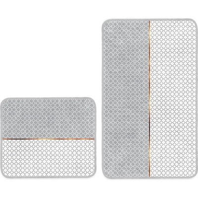 Mila Home Сиви килими за баня в комплект 2 бр. 60x100 cm - Mila Home (Bathmat-2li-Set72)